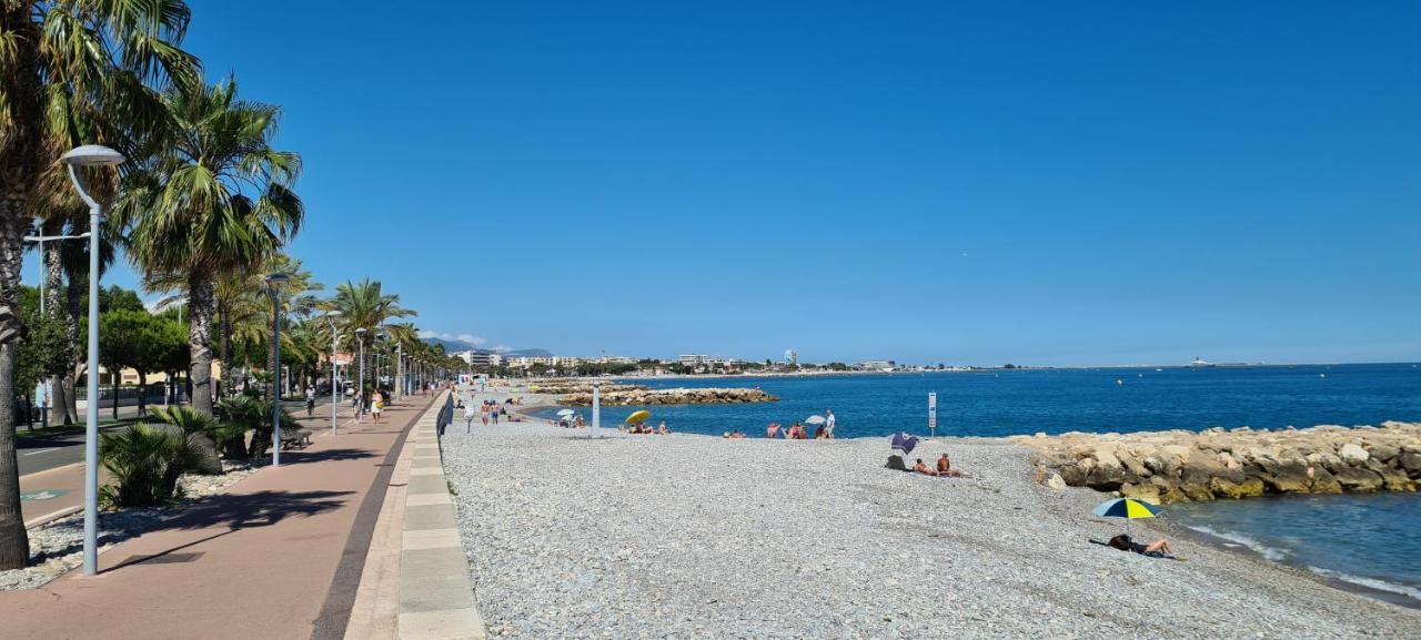 Studio De La Plage - Mer, Terrasse Et Garage Cagnes-sur-Mer Esterno foto