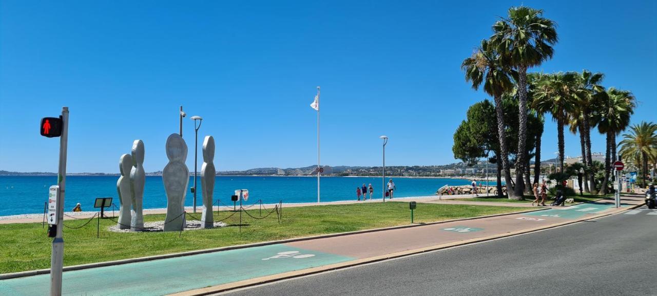 Studio De La Plage - Mer, Terrasse Et Garage Cagnes-sur-Mer Esterno foto