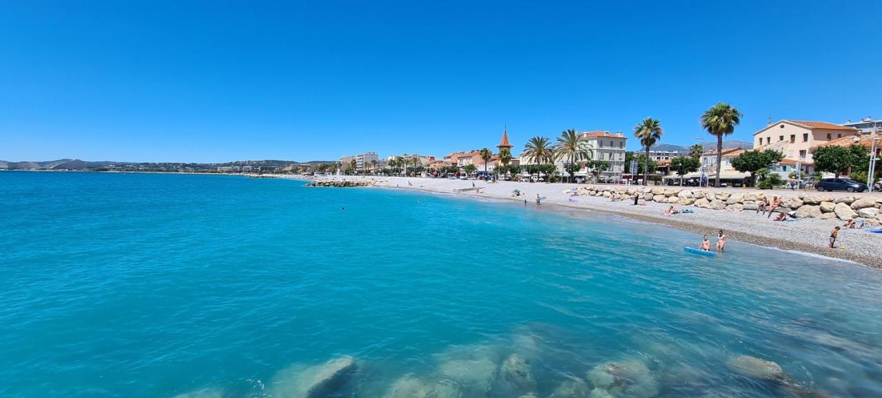 Studio De La Plage - Mer, Terrasse Et Garage Cagnes-sur-Mer Esterno foto