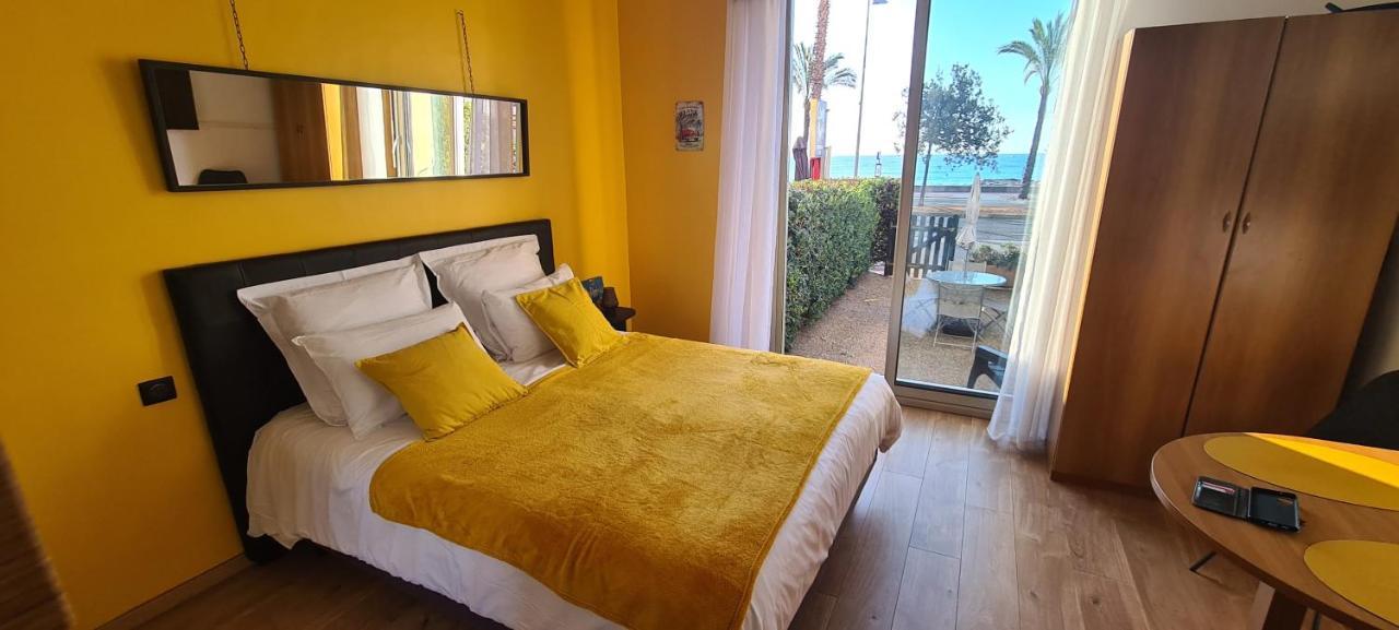 Studio De La Plage - Mer, Terrasse Et Garage Cagnes-sur-Mer Esterno foto